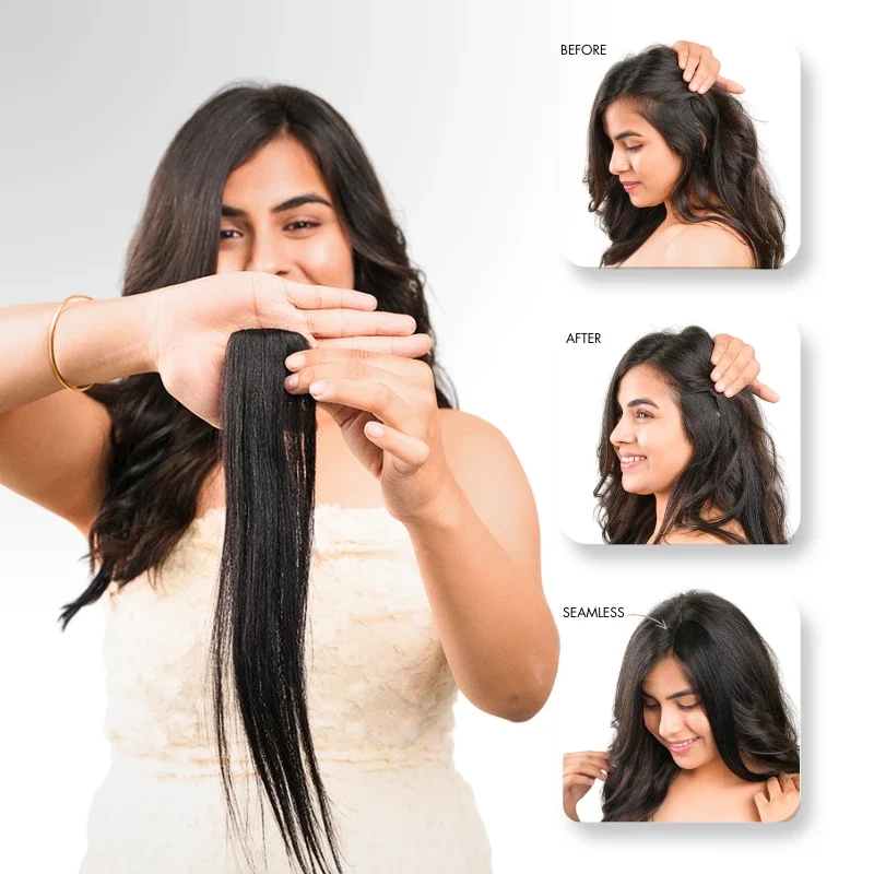 Ladies hair patch for targeted hair coverage